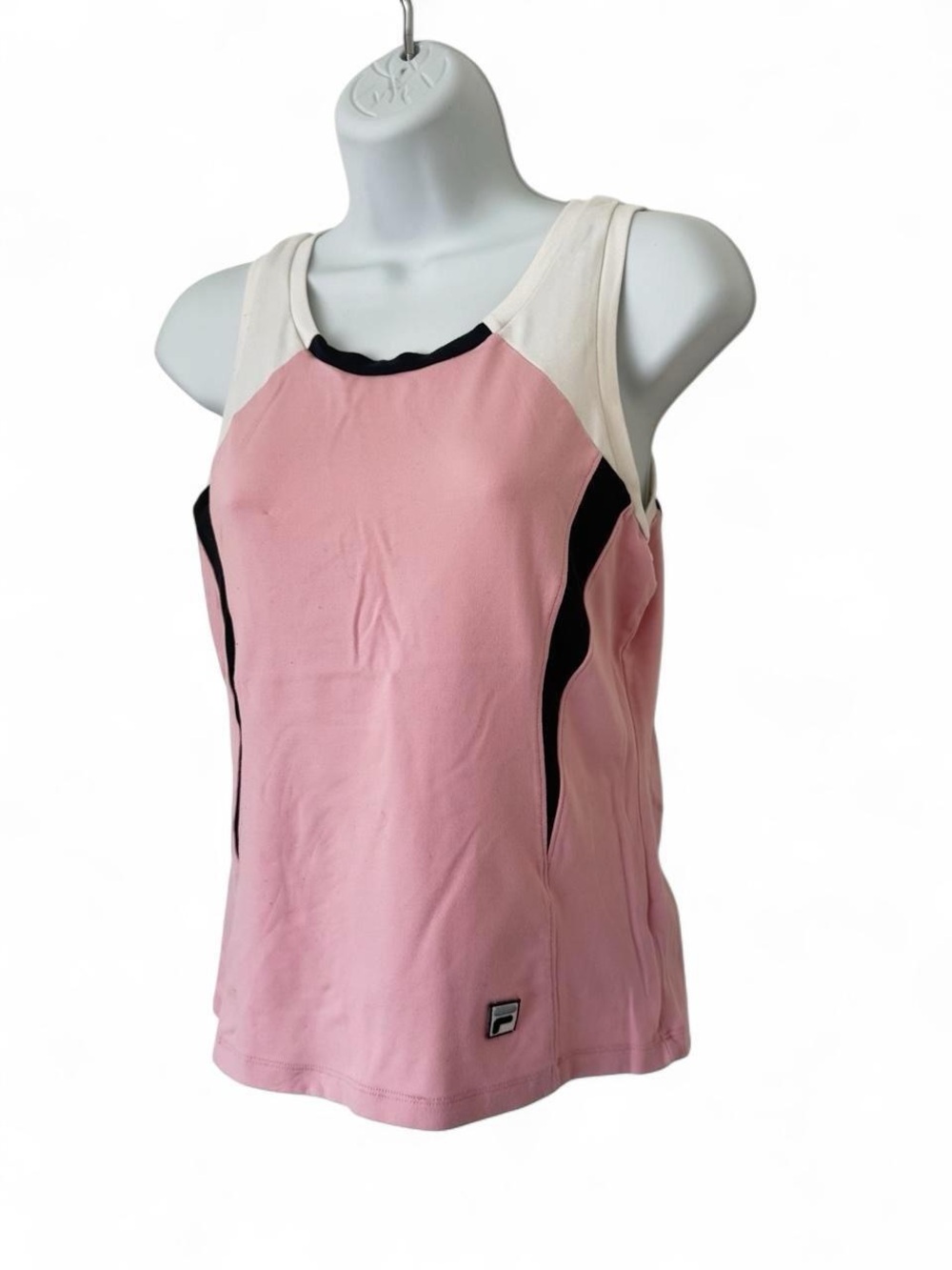 Fila Y2K Pink Color-Block Tank Top Medium